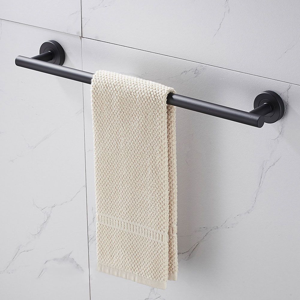 Stainless Steel Towel Bar Wall Mounted Single Towel Rack Hanger Bathroom Accessory view 7
