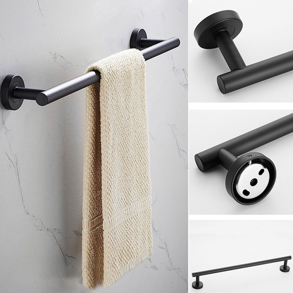 Stainless Steel Towel Bar Wall Mounted Single Towel Rack Hanger Bathroom Accessory view 8