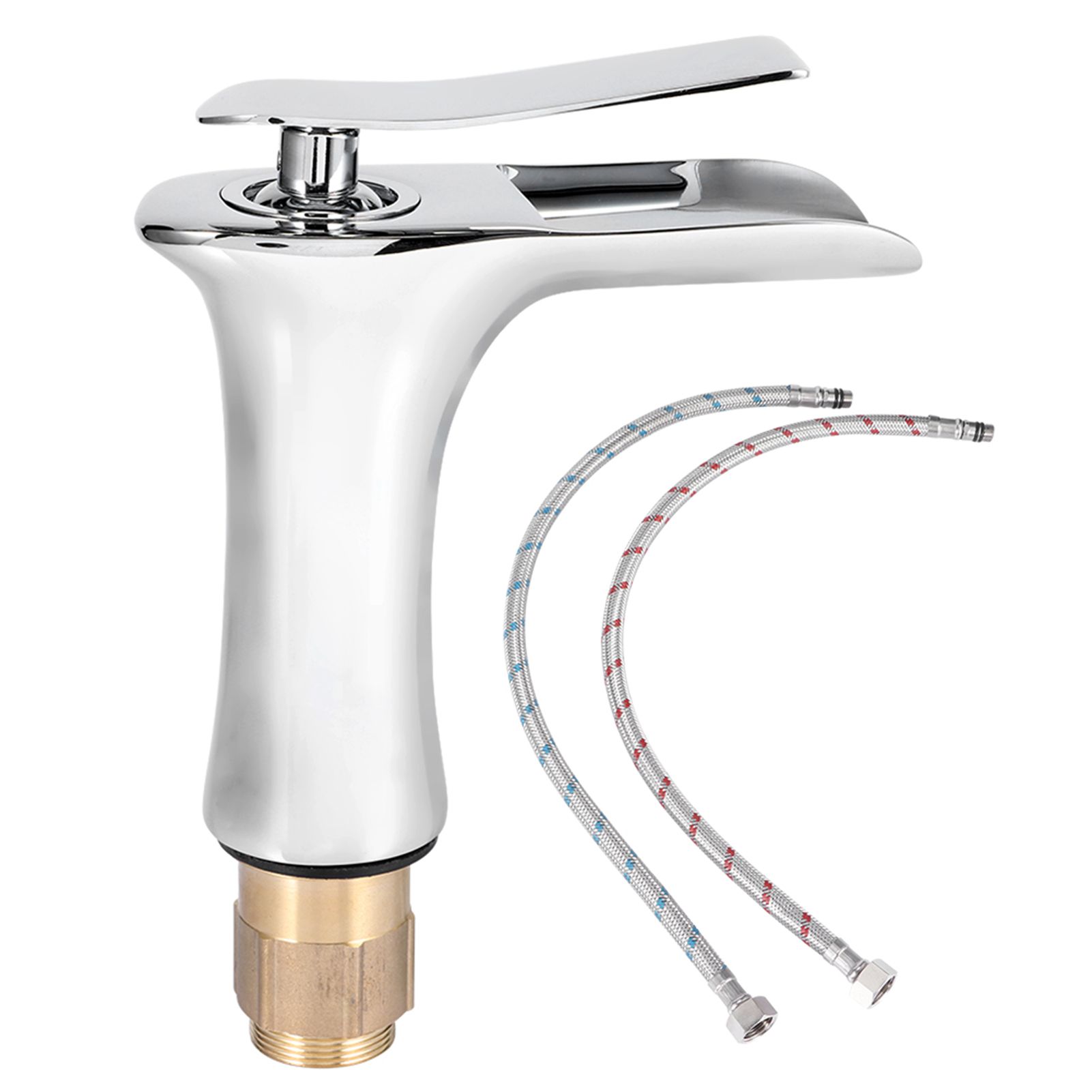 Household Lead Free Copper Basin Water Faucet Kit Hot Cold Water Tap Bathroom view 2