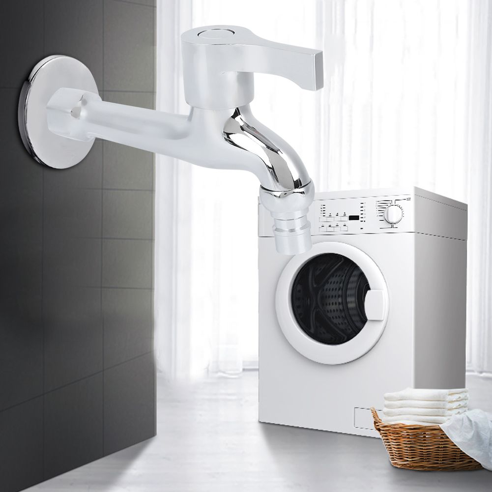 G1/2in Copper Electroplating Single Cold Faucet Washing Machine Faucet Tap for