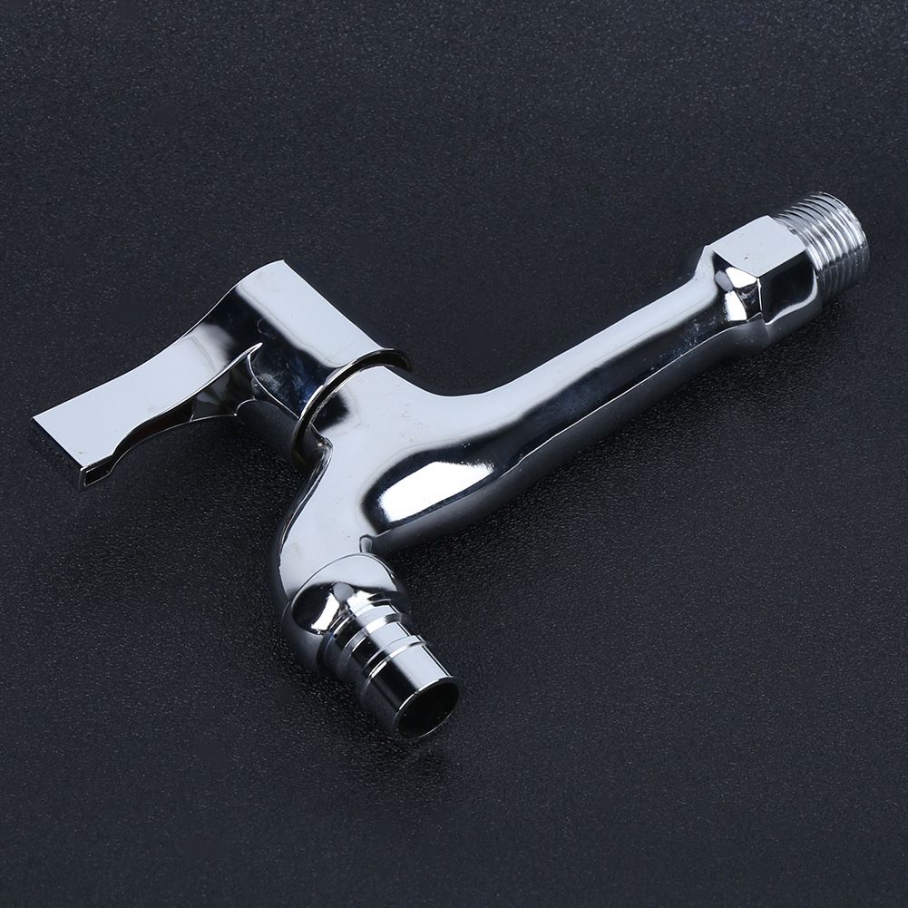 G1/2in Copper Electroplating Single Cold Faucet Washing Machine Faucet Tap for view 3