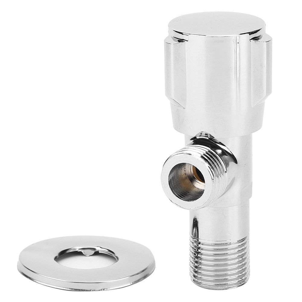 Thread G1/2in Copper Triangular Angle Valve Water Stop Valve Bathroom Kitchen