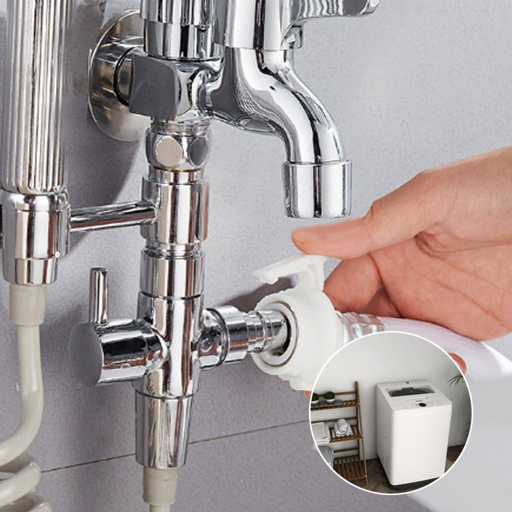 G1/2in Copper Multifunctional Dual Use Quick Open Faucet Washing Machine Mop view 5