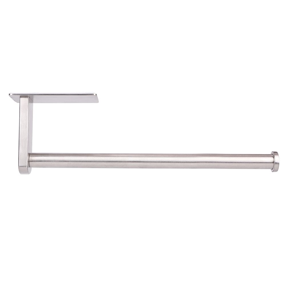 SUS304 Stainless Steel Brushed Self Adhesive Toilet Paper Holder Tissue Rack view 2