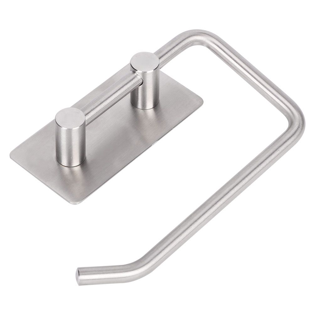 Stainless Steel Kitchen Roll Paper Rack Self Adhesive Towel Rack for Home view 4