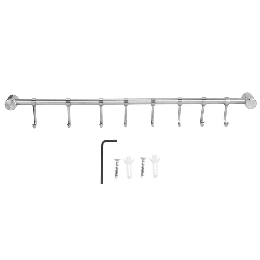 Stainless Steel Wall Hook Hanger Coat Robe Towel Hat Clothes Rack for Kitchen view 2