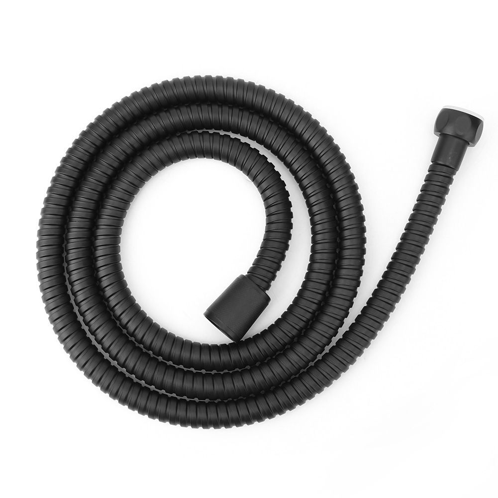 1.5m Matte Black High Pressure Stainless Steel Flexible Shower Hose Pipe view 4