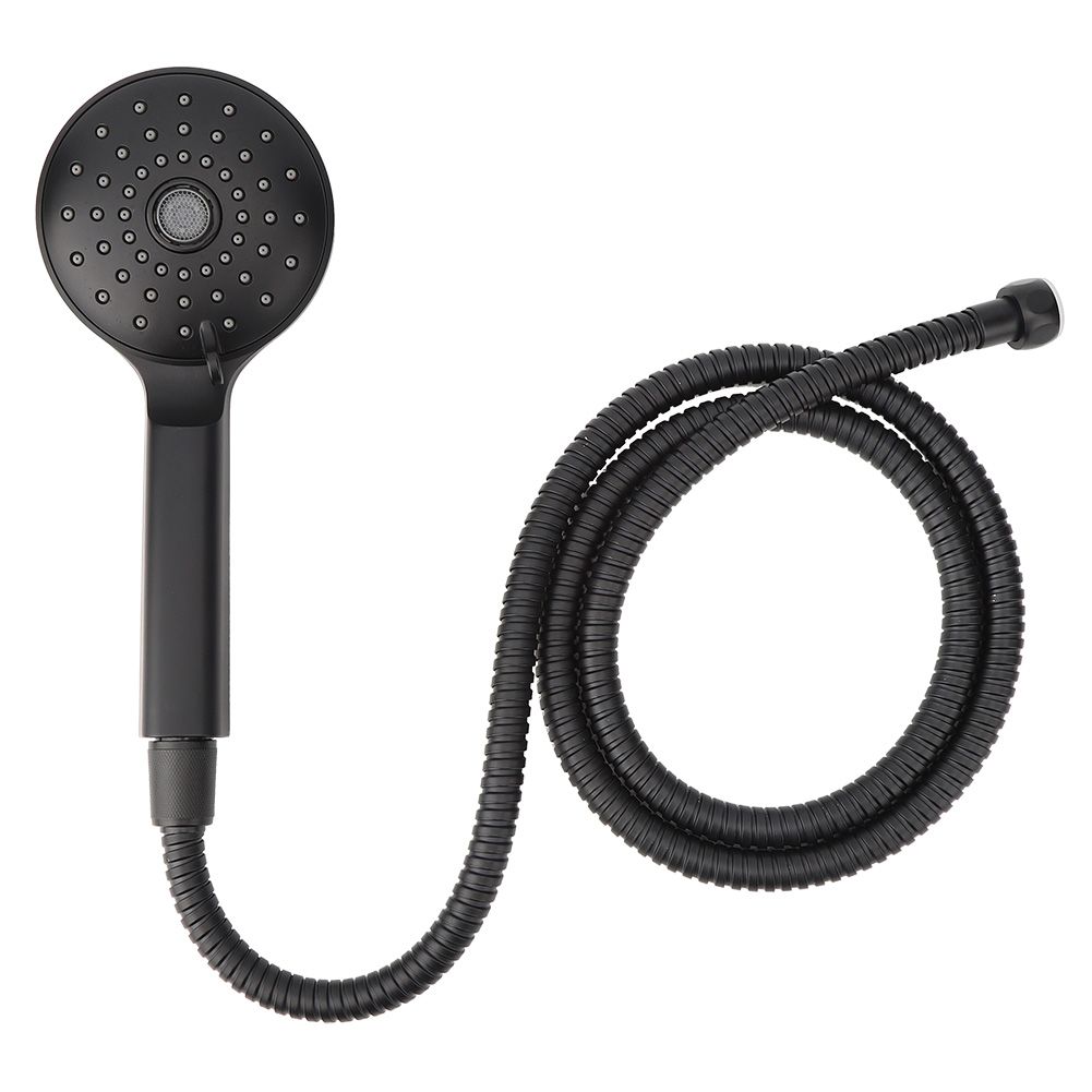 Multifunctional Handheld Shower Set High Pressure Shower Head Hose Kit Matte Black