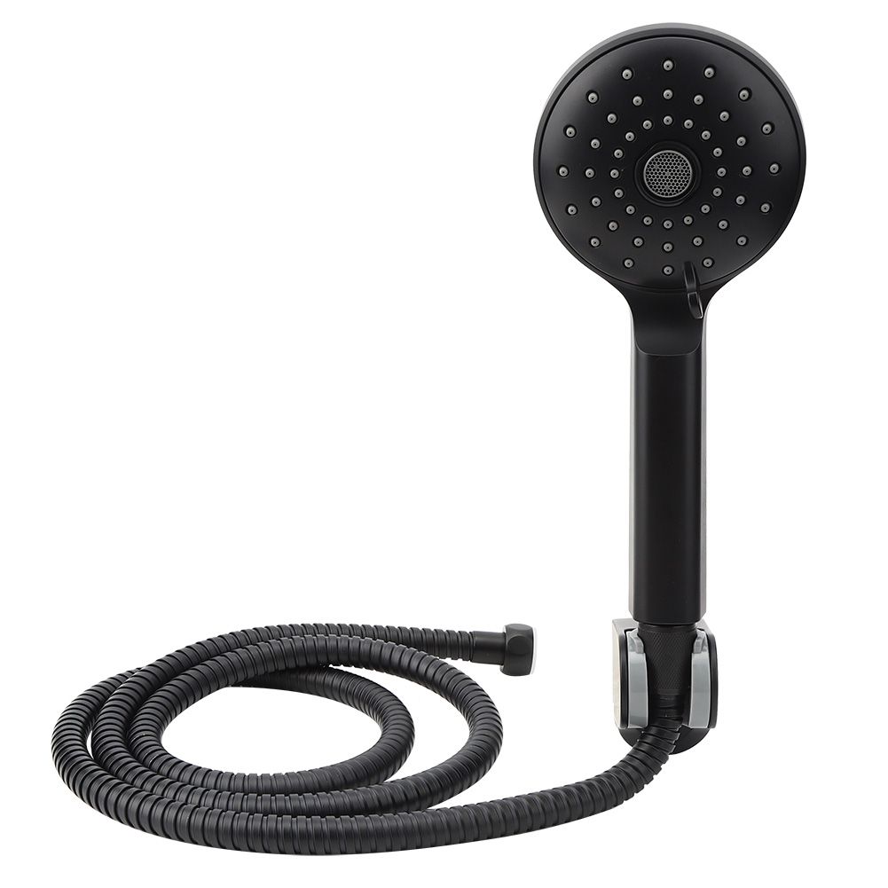 Matte Black Handheld Showerhead with Showerhead Holder Bracket Hose Bathroom Tools