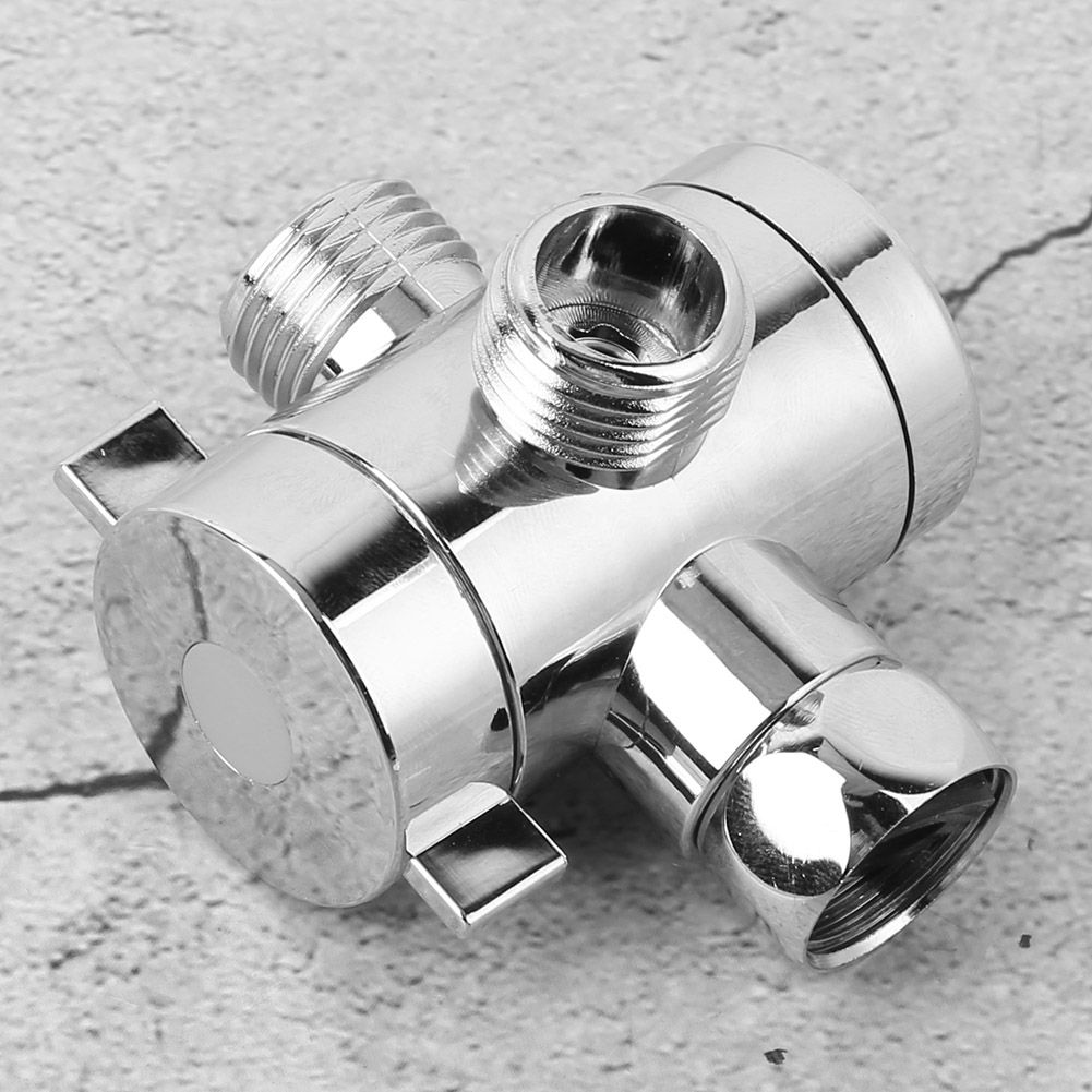Multifunction G1/2 3‑Way Bath Shower Diverter Valve with Shower Head Holder view 6