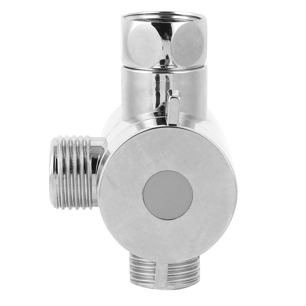Multifunction G1/2 3‑Way Bath Shower Diverter Valve with Shower Head Holder view 12
