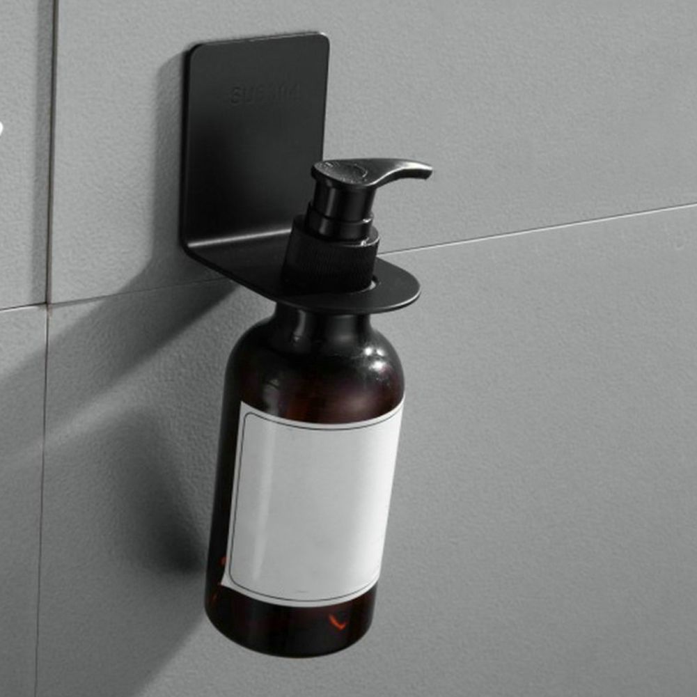 Stainless Steel Wall Mounted Soap Pump Bottle Dispenser Holder Stand Hanger view 6