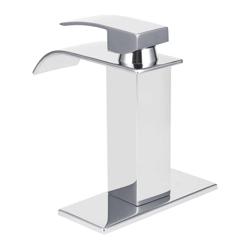 3/8 Standard Wide Spout Single Hole Brass Waterfall Hot and Cold Water Faucet view 11