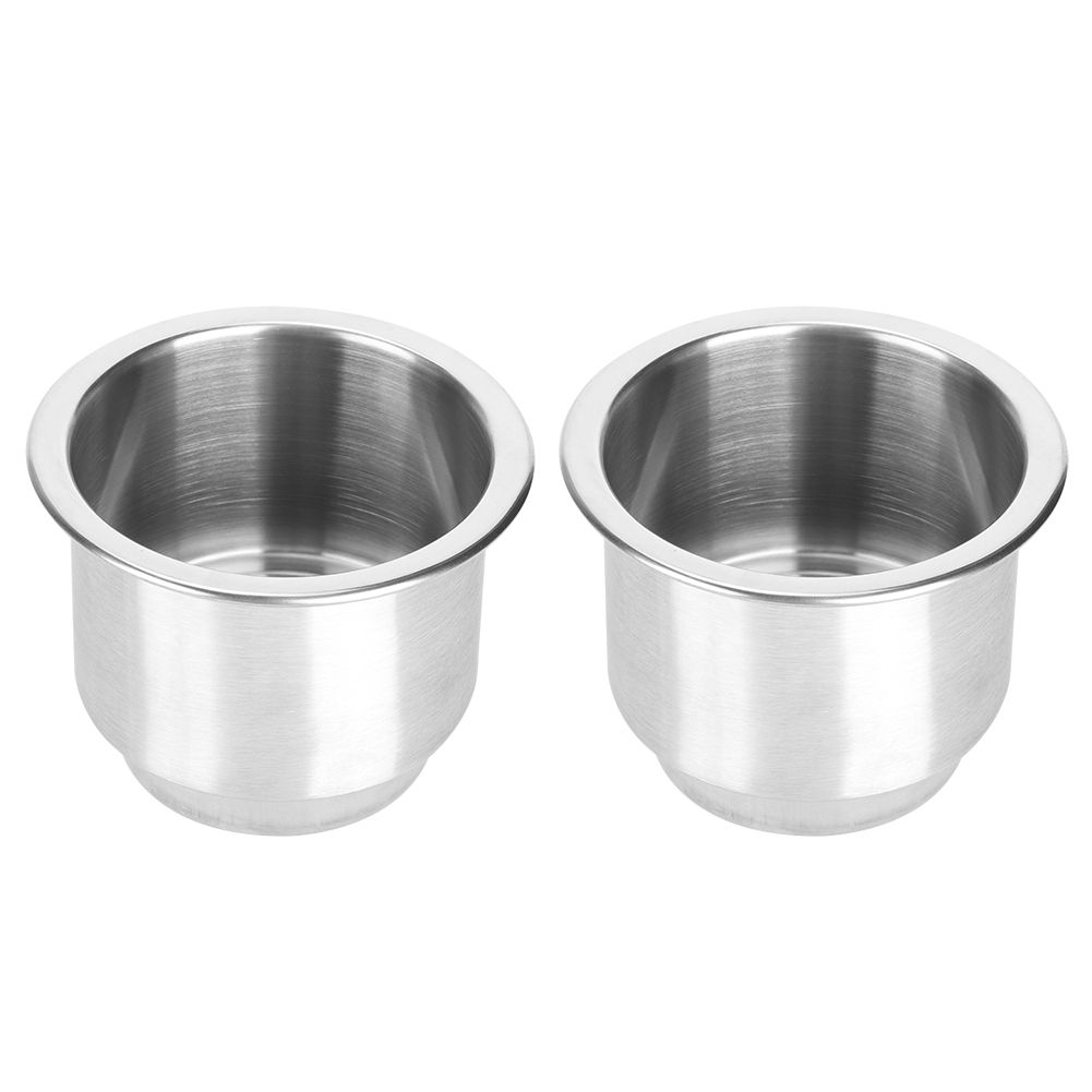 2Pcs Silver Stainless Steel Beverage Rack Bottle Holders Cup Stand Boat Supplies view 8