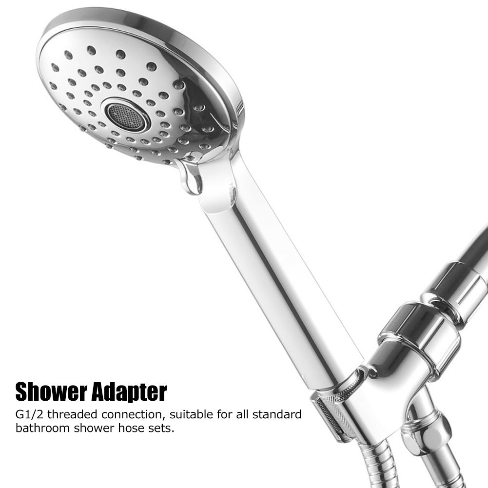 American Style Bath Shower Diverter Handheld Shower Head Adjustable Bracket view 10