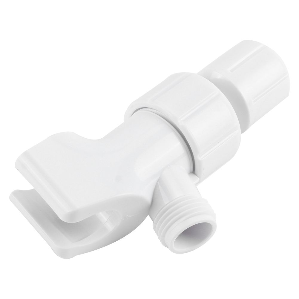 Universal White Shower Diverter Adjustable HandHeld Shower Bracket Adapter view 8
