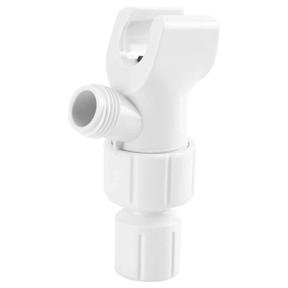 Universal White Shower Diverter Adjustable HandHeld Shower Bracket Adapter view 9