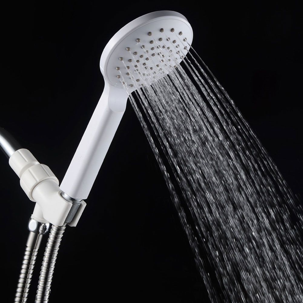 Universal White Shower Diverter Adjustable HandHeld Shower Bracket Adapter view 10