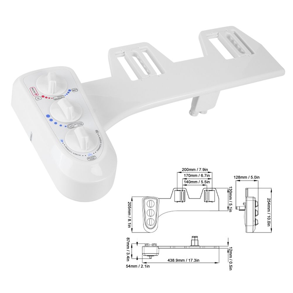 G1/2 Thread Bidet Toilet Attachment Hot and Cold Water Simple Installation view 11