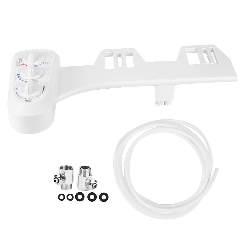 3/8 Thread Bidet Attachment Hot and Cold Water Double Nozzle Toilet Bidet view 2