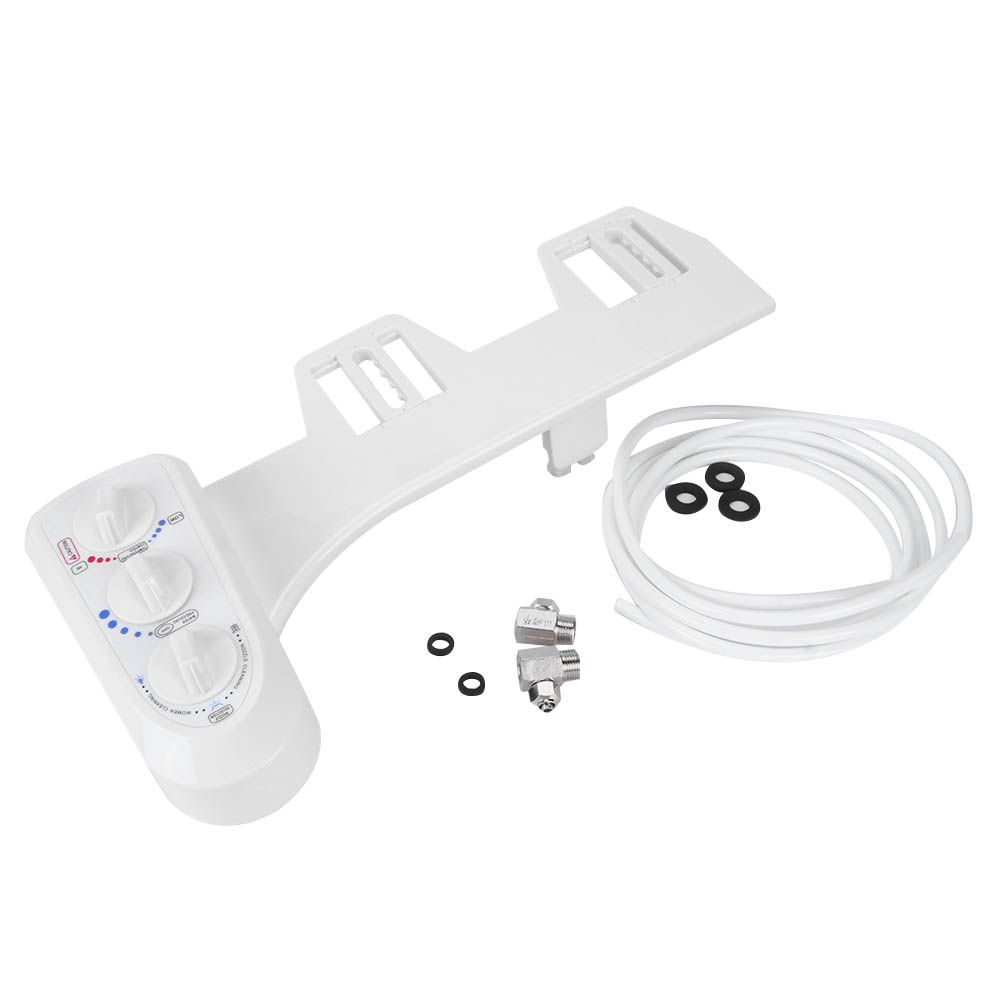 3/8 Thread Bidet Attachment Hot and Cold Water Double Nozzle Toilet Bidet view 6