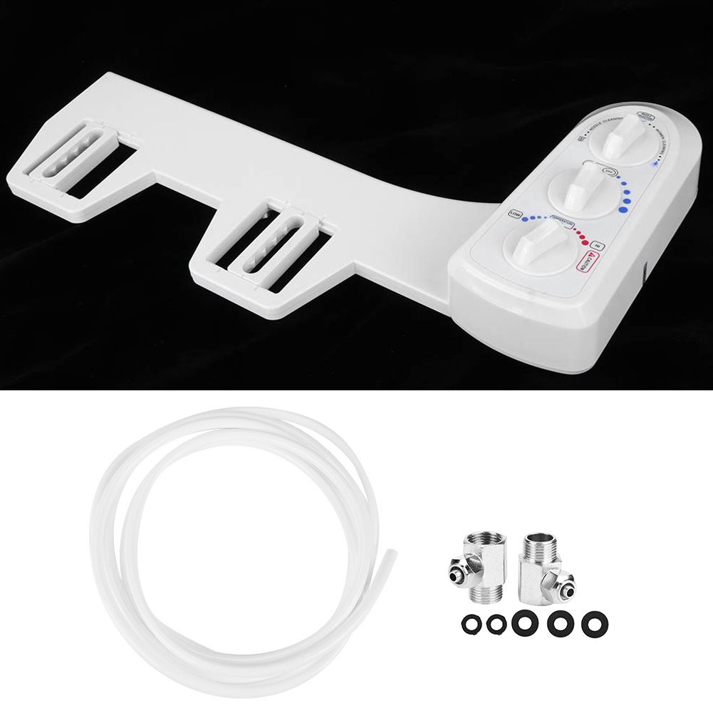 3/8 Thread Bidet Attachment Hot and Cold Water Double Nozzle Toilet Bidet view 7