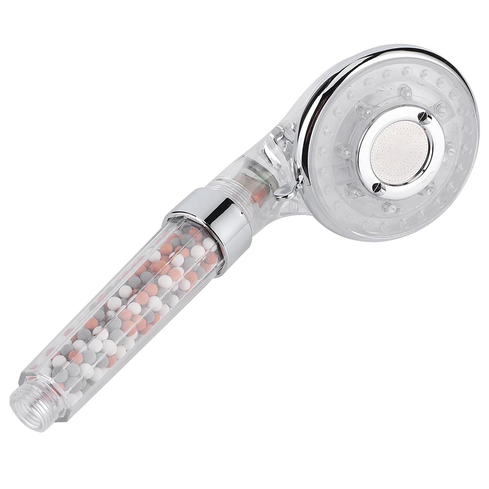 LED Negative Ion Shower Head Handheld WaterSaving Pressurized Hand Shower view 3