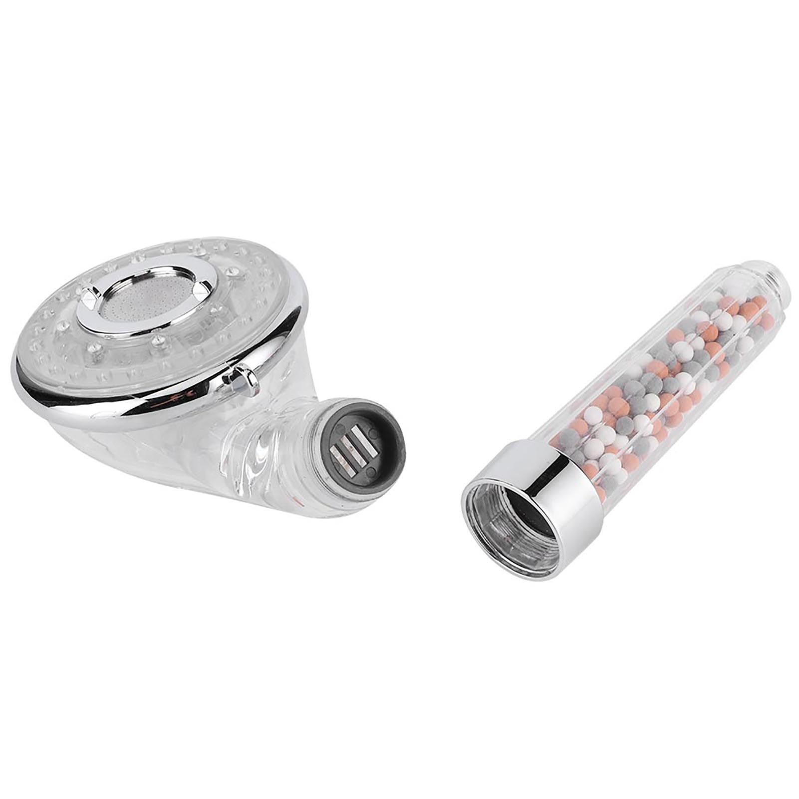LED Negative Ion Shower Head Handheld WaterSaving Pressurized Hand Shower view 6