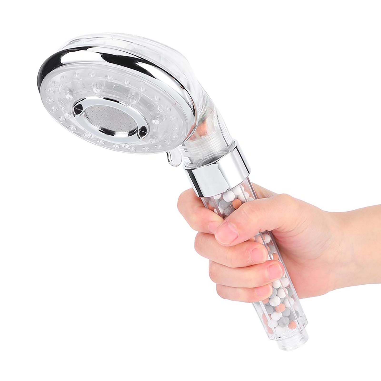 LED Negative Ion Shower Head Handheld WaterSaving Pressurized Hand Shower view 8