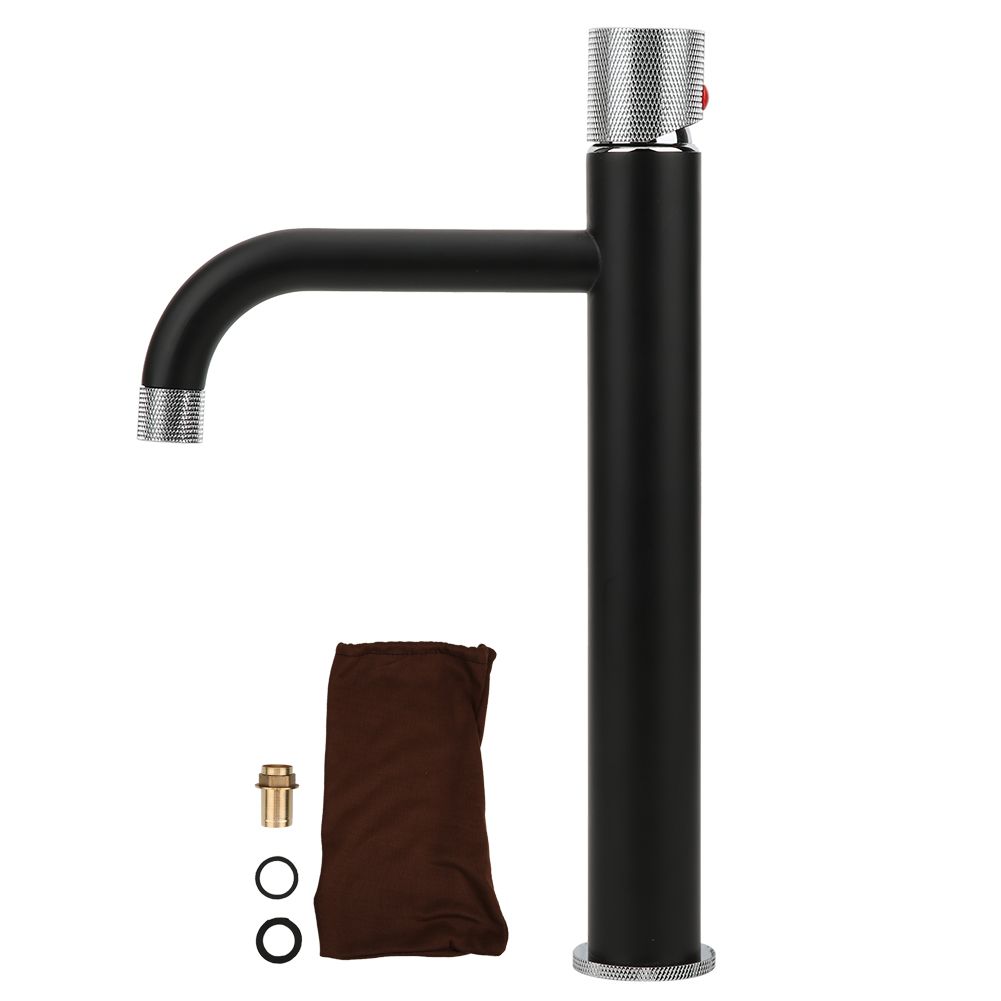 G1/2 Copper Bathroom Wash Basin Faucet Hot Cold Mixing Water Tap with Curved view 2