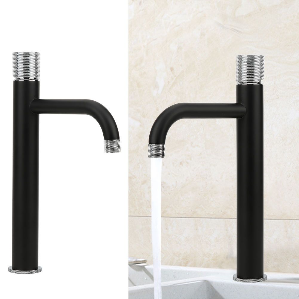 G1/2 Copper Bathroom Wash Basin Faucet Hot Cold Mixing Water Tap with Curved view 10