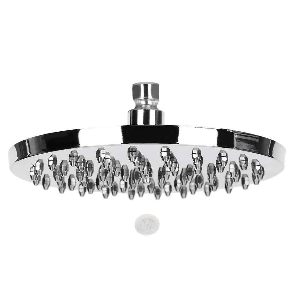 8 Inch Round Showerhead Stainless Steel Detachable Bathroom Top Spray Rain view 2