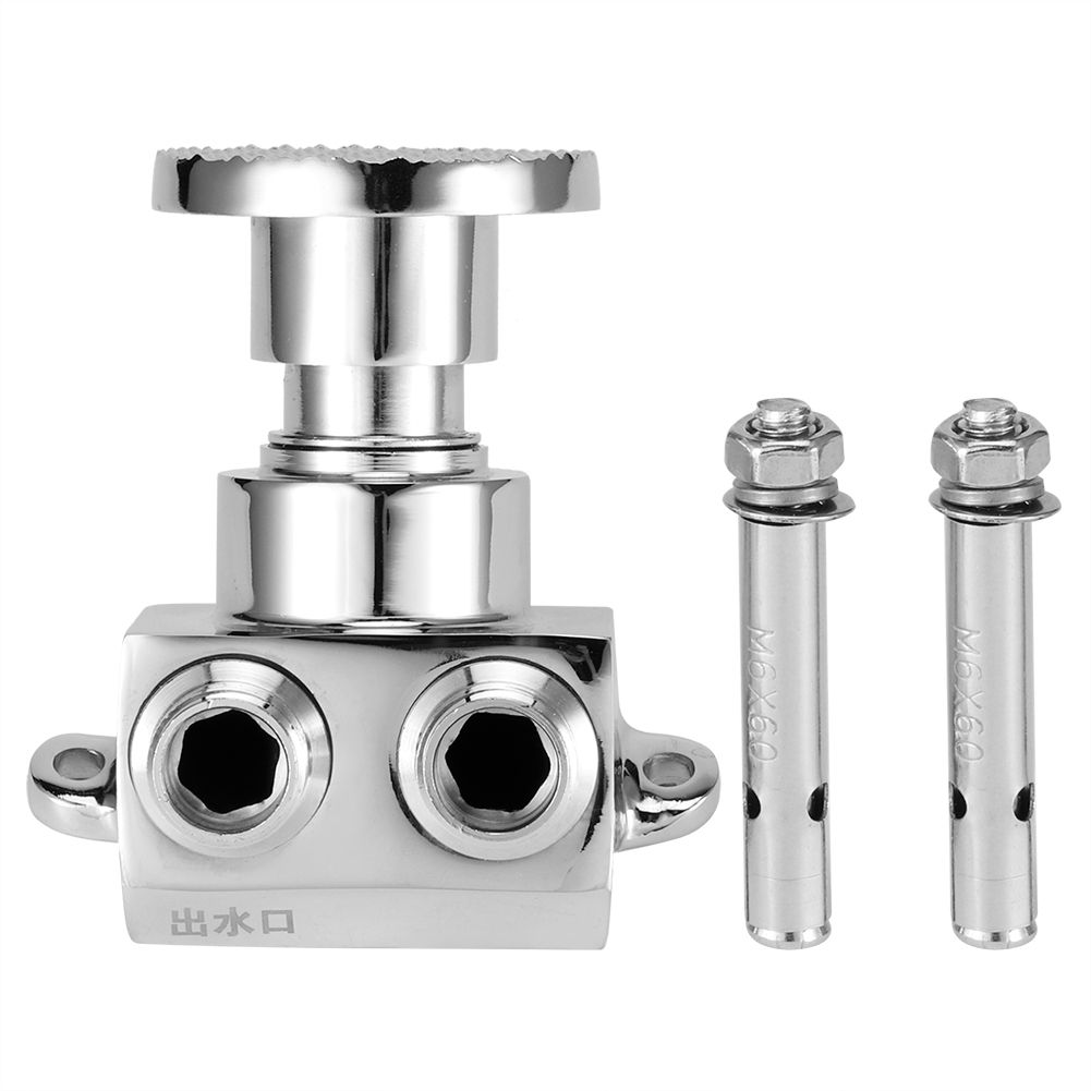 G1/2in Thread Copper Floor Foot Pedal Control Switch Valve Automatic Cold view 2