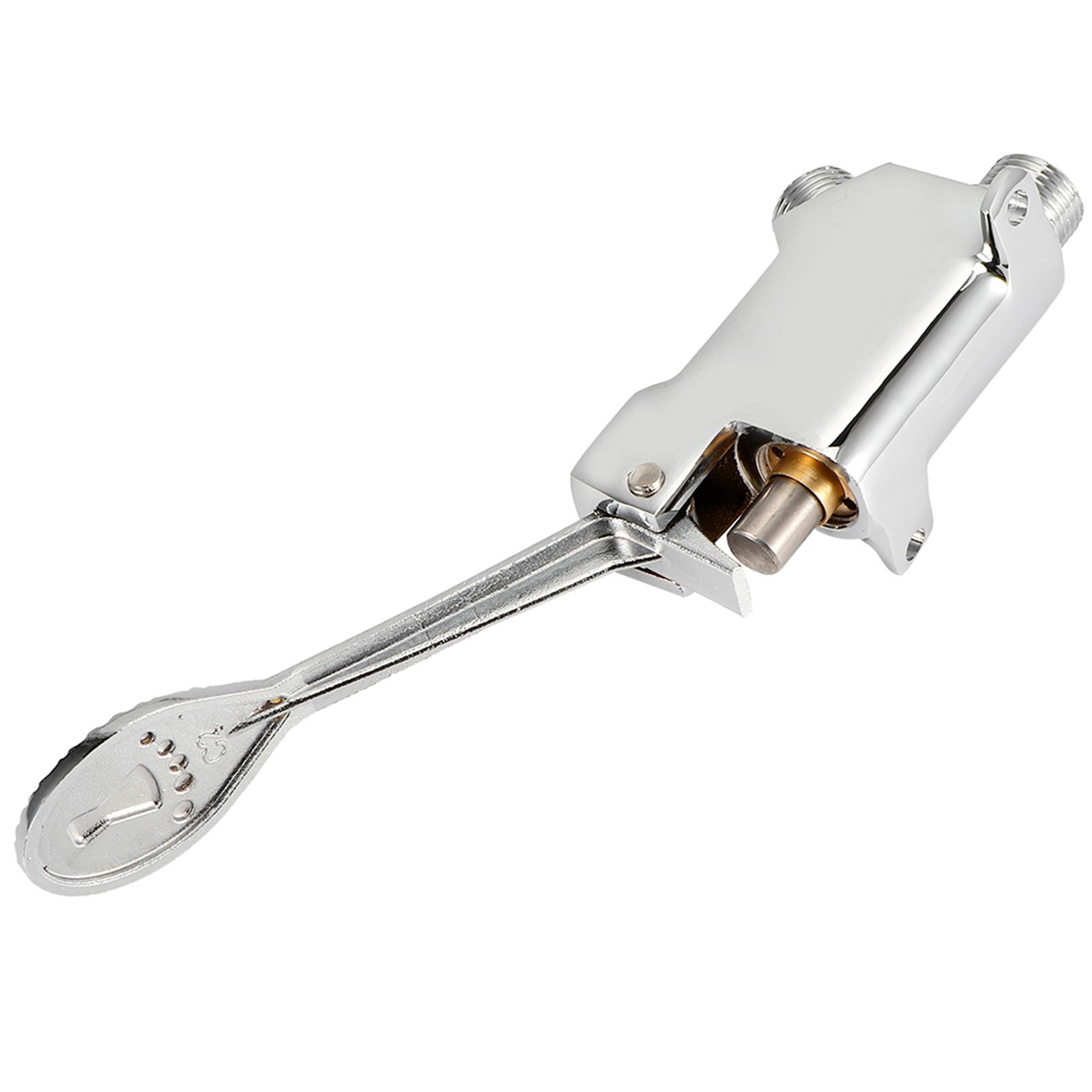 G1/2 Thread Floor Mount Foot Pedal Valve for Hospital Laboratory Factory Water view 4