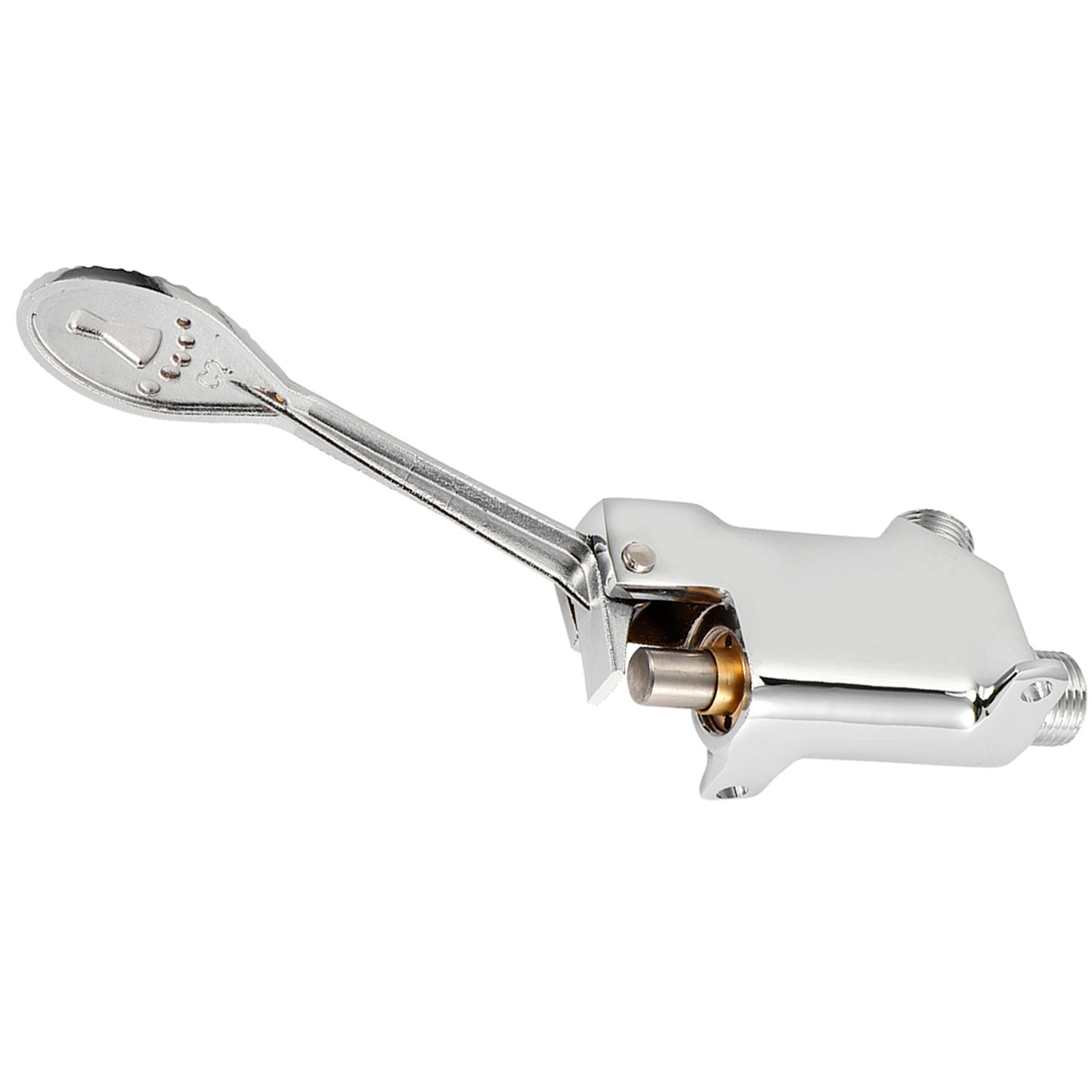 G1/2 Thread Floor Mount Foot Pedal Valve for Hospital Laboratory Factory Water view 5