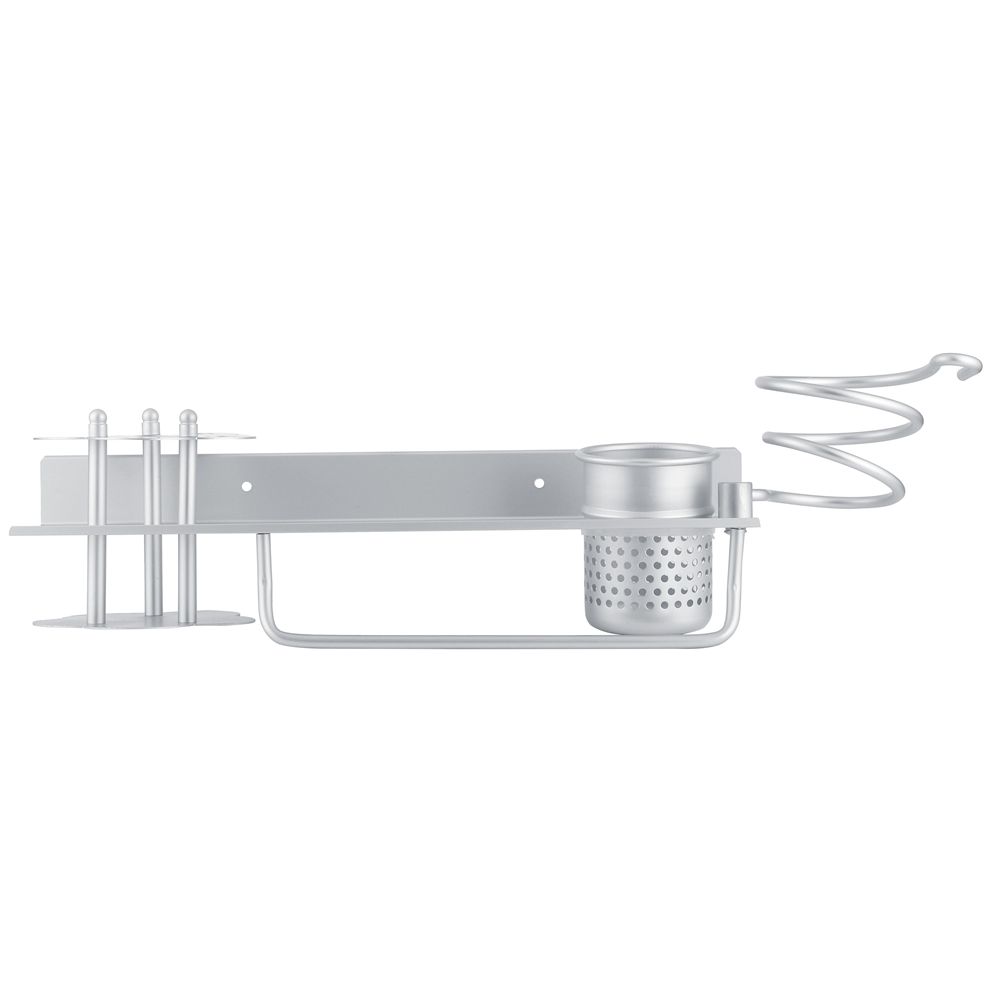 Space Aluminum Wall Mounted Bathroom Storage Shelf Towel Rack Tissue Box Set view 5