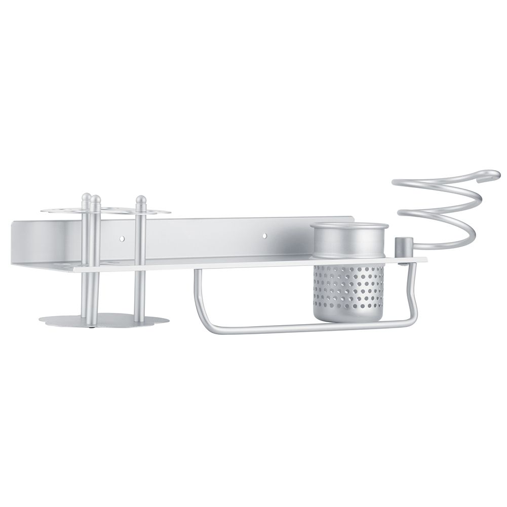 Space Aluminum Wall Mounted Bathroom Storage Shelf Towel Rack Tissue Box Set view 6