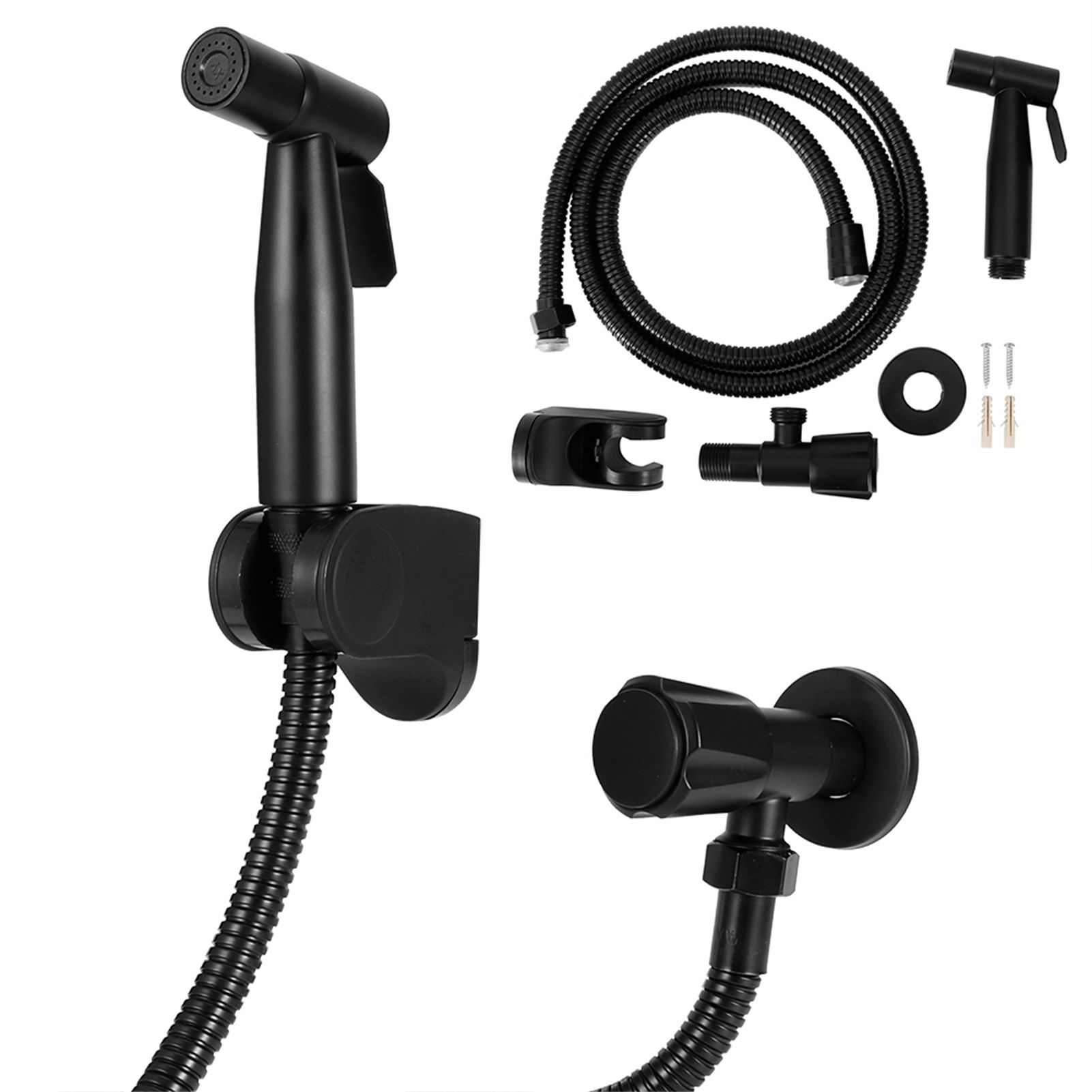 G1/2 Thread Bidet Sprayer Set Stainless Steel Bathroom Toilet Bidet Sprayer view 8
