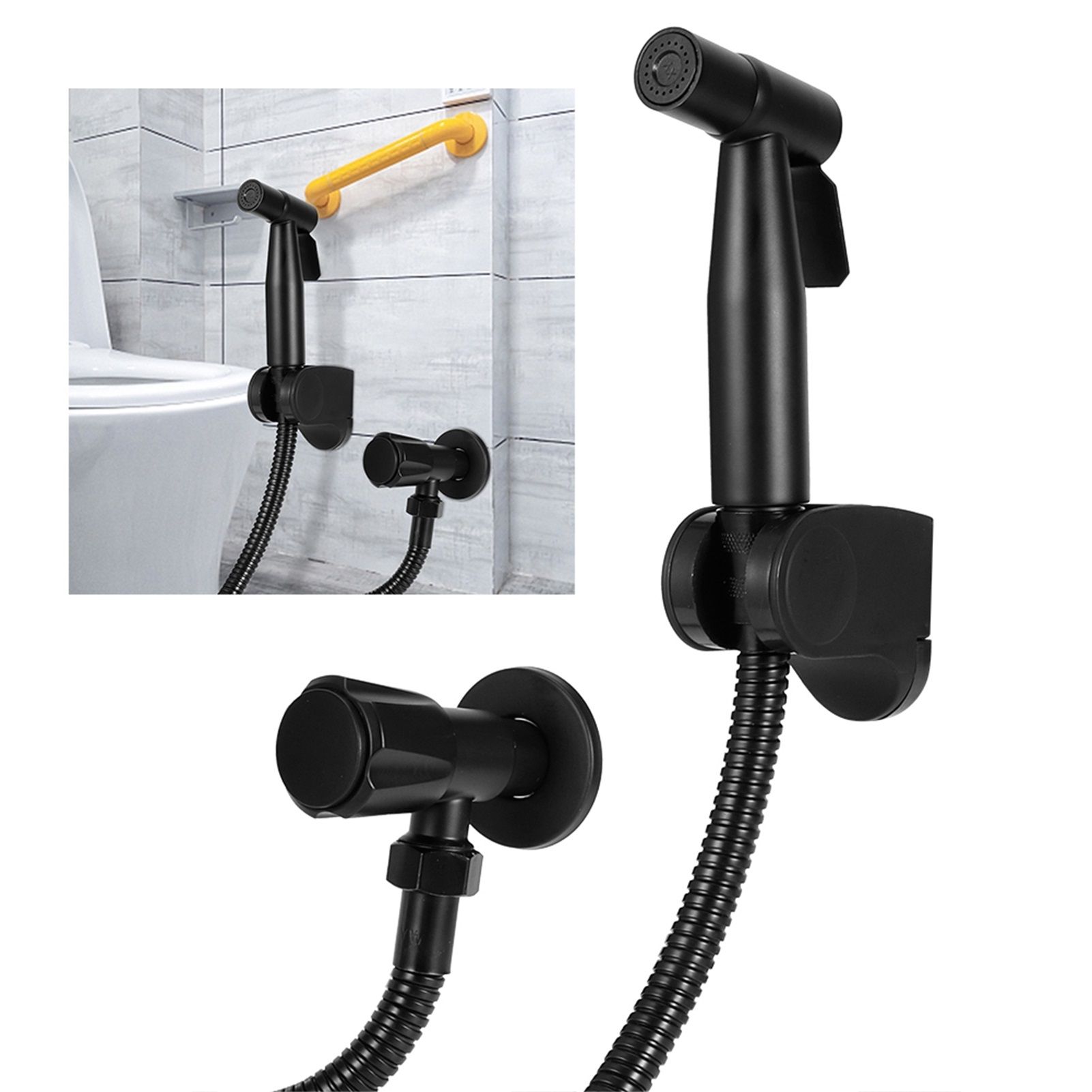 G1/2 Thread Bidet Sprayer Set Stainless Steel Bathroom Toilet Bidet Sprayer view 9