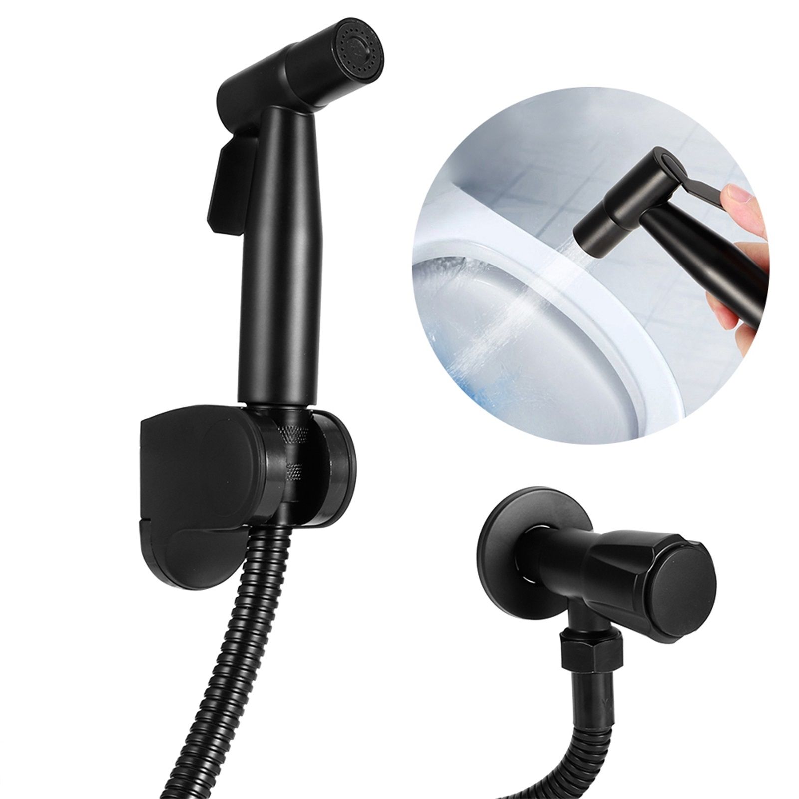 G1/2 Thread Bidet Sprayer Set Stainless Steel Bathroom Toilet Bidet Sprayer view 10