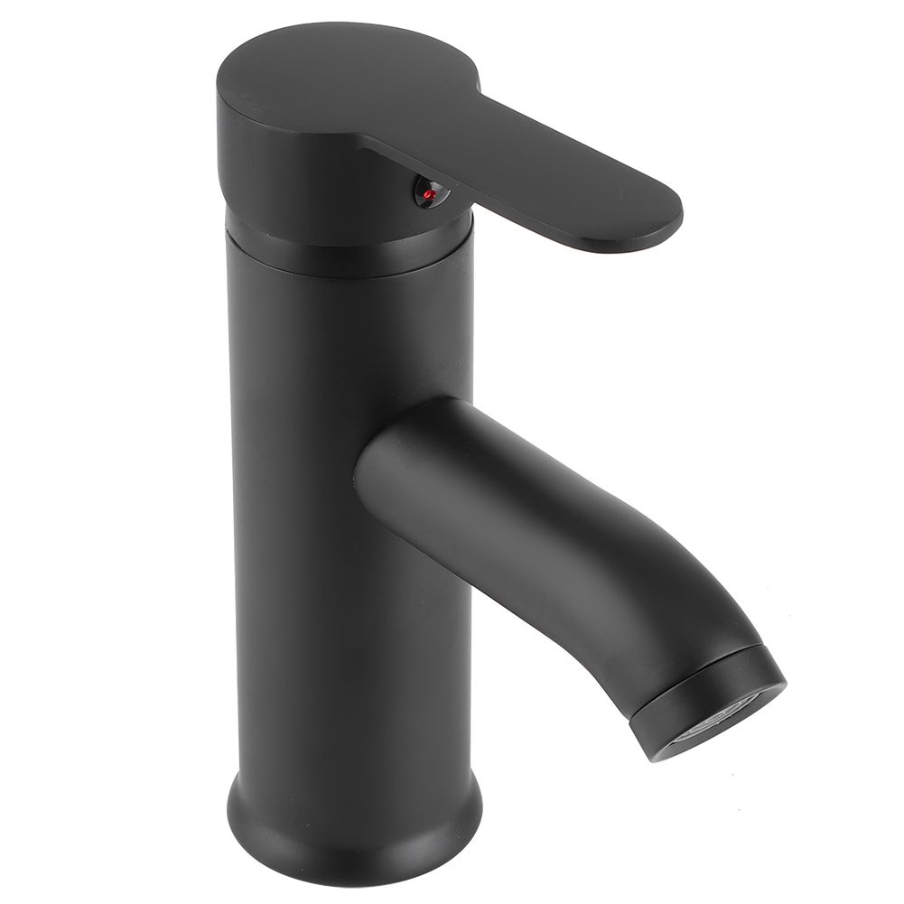 Stainless Steel Bathroom Basin Faucet Sink Washbasin Hot Cold Water Mixer Tap view 5