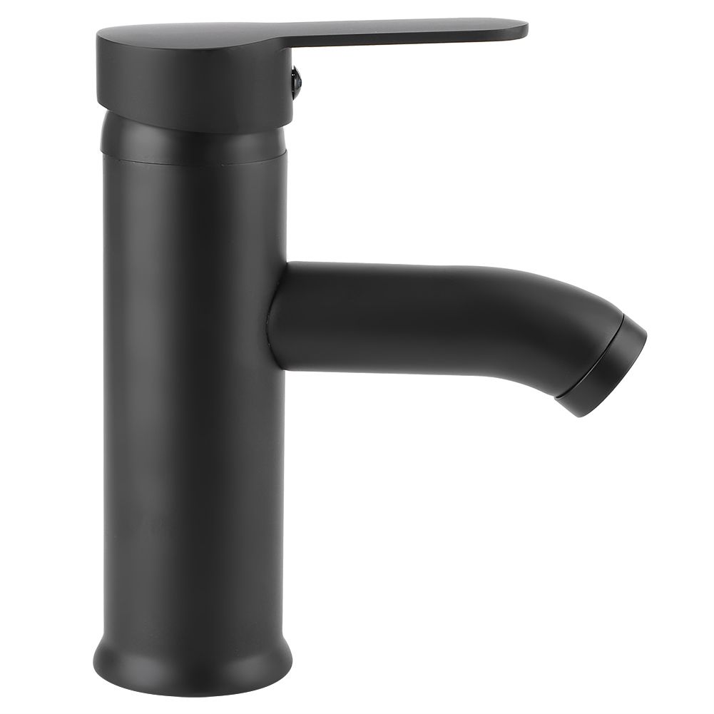 Stainless Steel Bathroom Basin Faucet Sink Washbasin Hot Cold Water Mixer Tap view 8