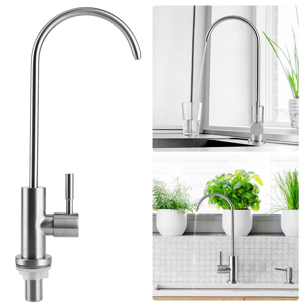 G1/2in 304 Stainless Steel Kitchen Drinking Water Tap Faucet for RO Water view 10