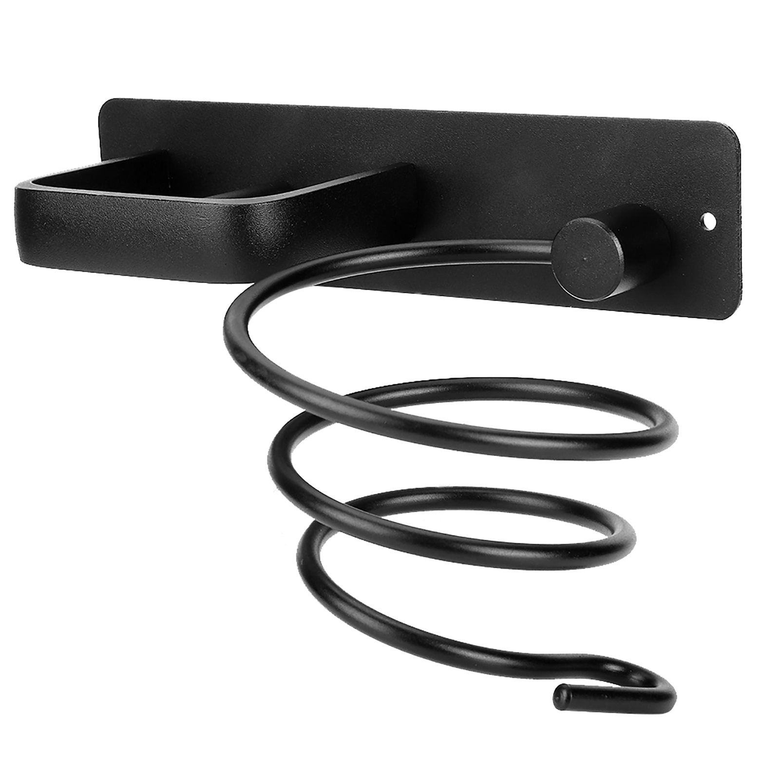 Space Aluminum Wall Mounted Hair Dryer Holder Spiral Hair Care Tools Hanging view 3