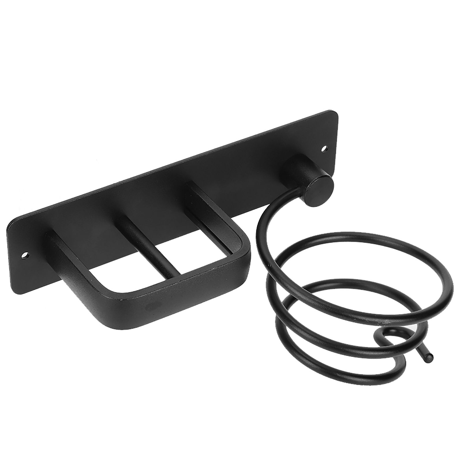 Space Aluminum Wall Mounted Hair Dryer Holder Spiral Hair Care Tools Hanging view 6