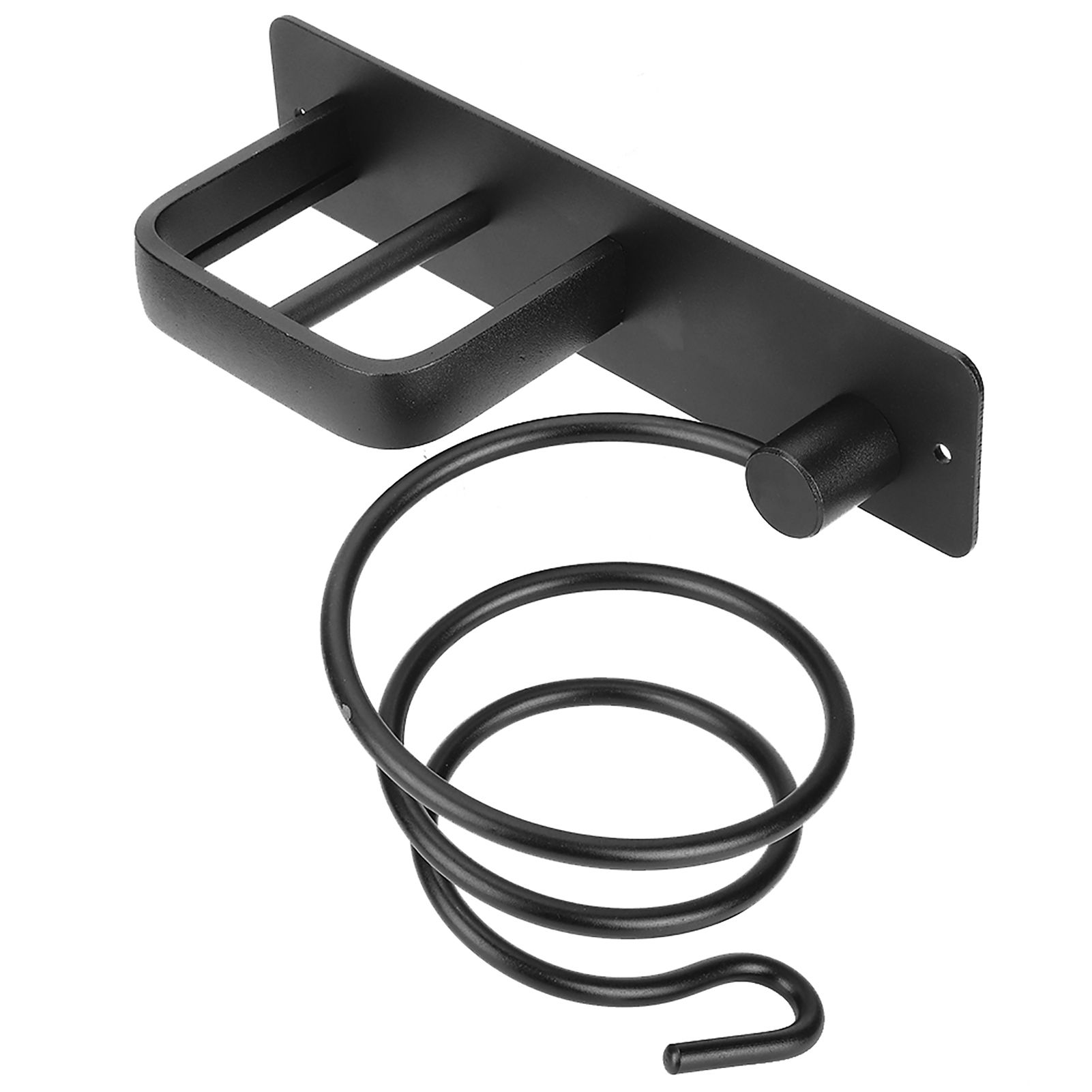 Space Aluminum Wall Mounted Hair Dryer Holder Spiral Hair Care Tools Hanging view 7