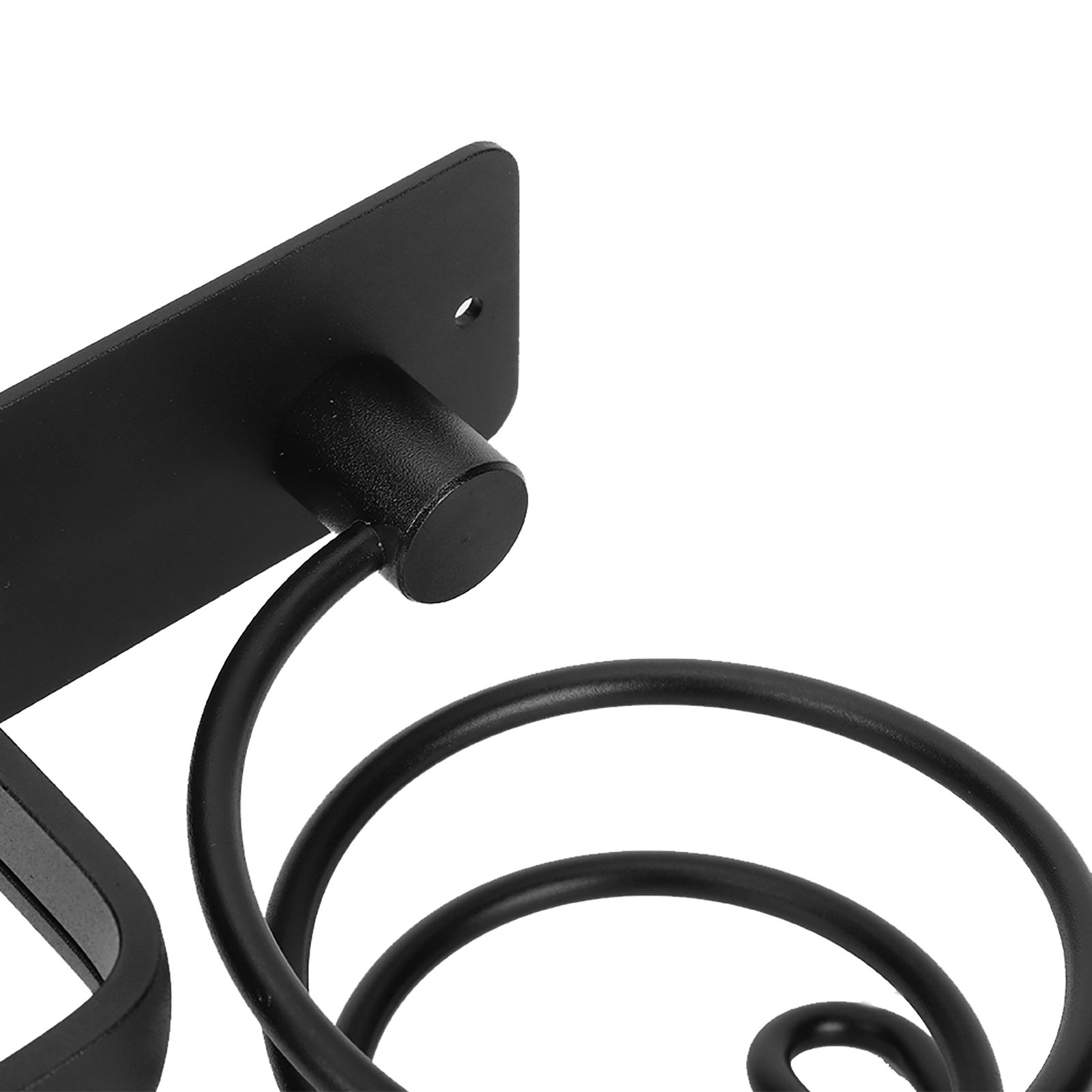Space Aluminum Wall Mounted Hair Dryer Holder Spiral Hair Care Tools Hanging view 12