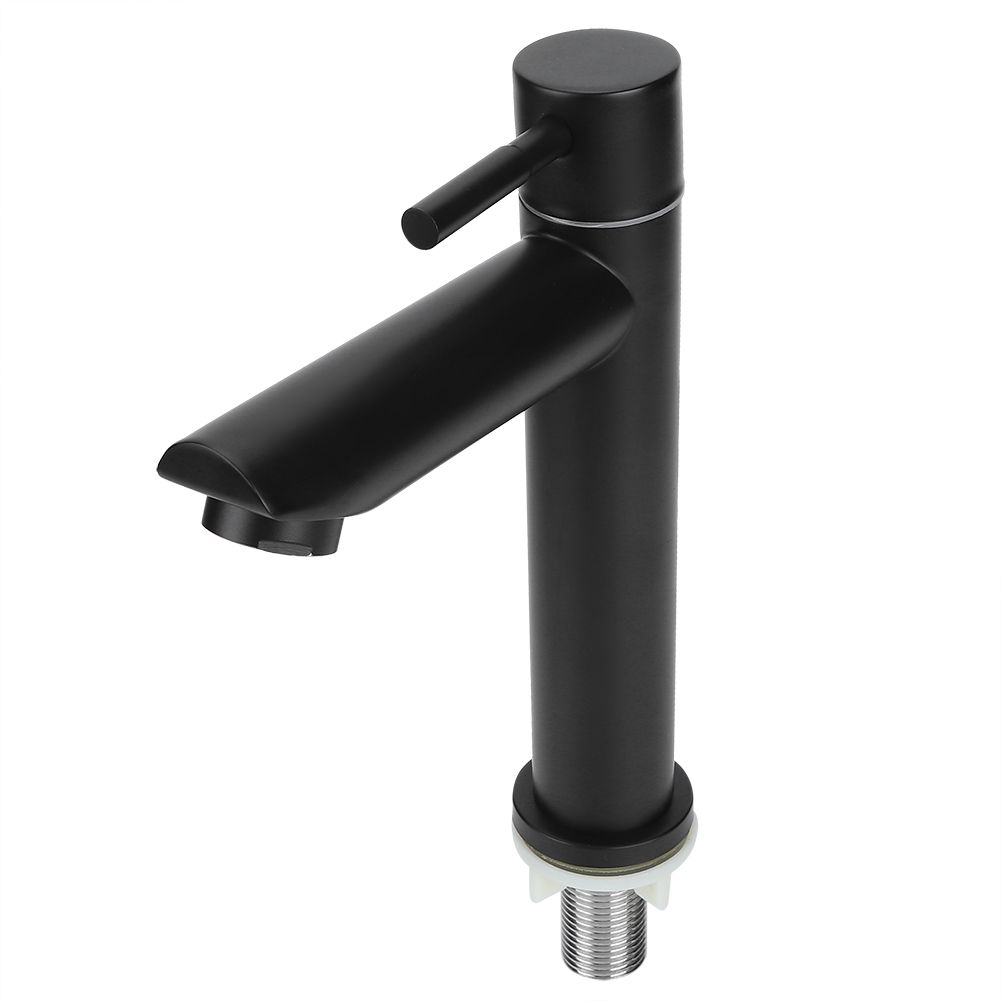 G1/2in Stainless Steel Washbasin Single Cold Faucet Water Tap for Bathroom view 2