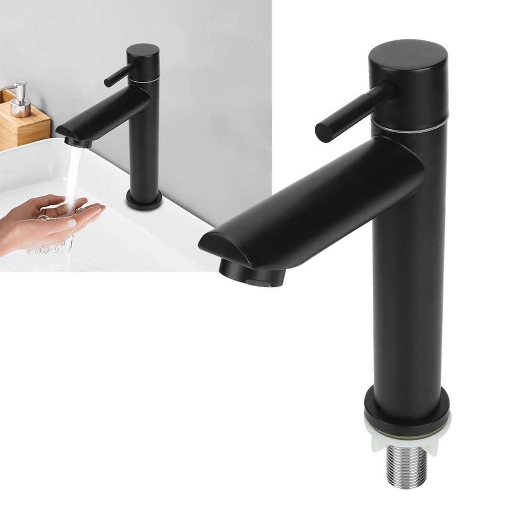 G1/2in Stainless Steel Washbasin Single Cold Faucet Water Tap for Bathroom view 10