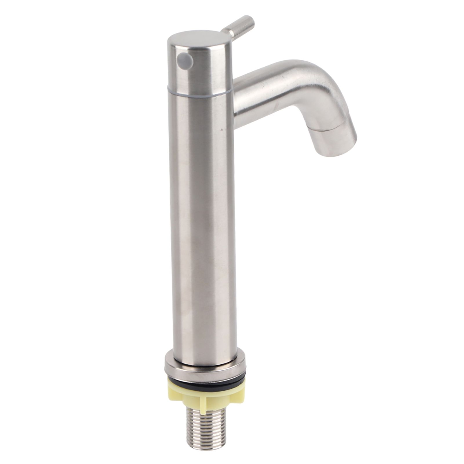 G1/2 Stainless Steel Brushed Single Cold Faucet Wash Basin Water Tap Bathroom view 2